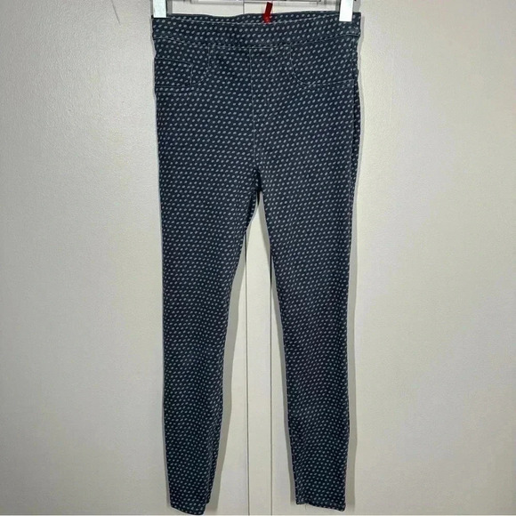 SPANX blue polka dot leggings size small - Picture 1 of 5